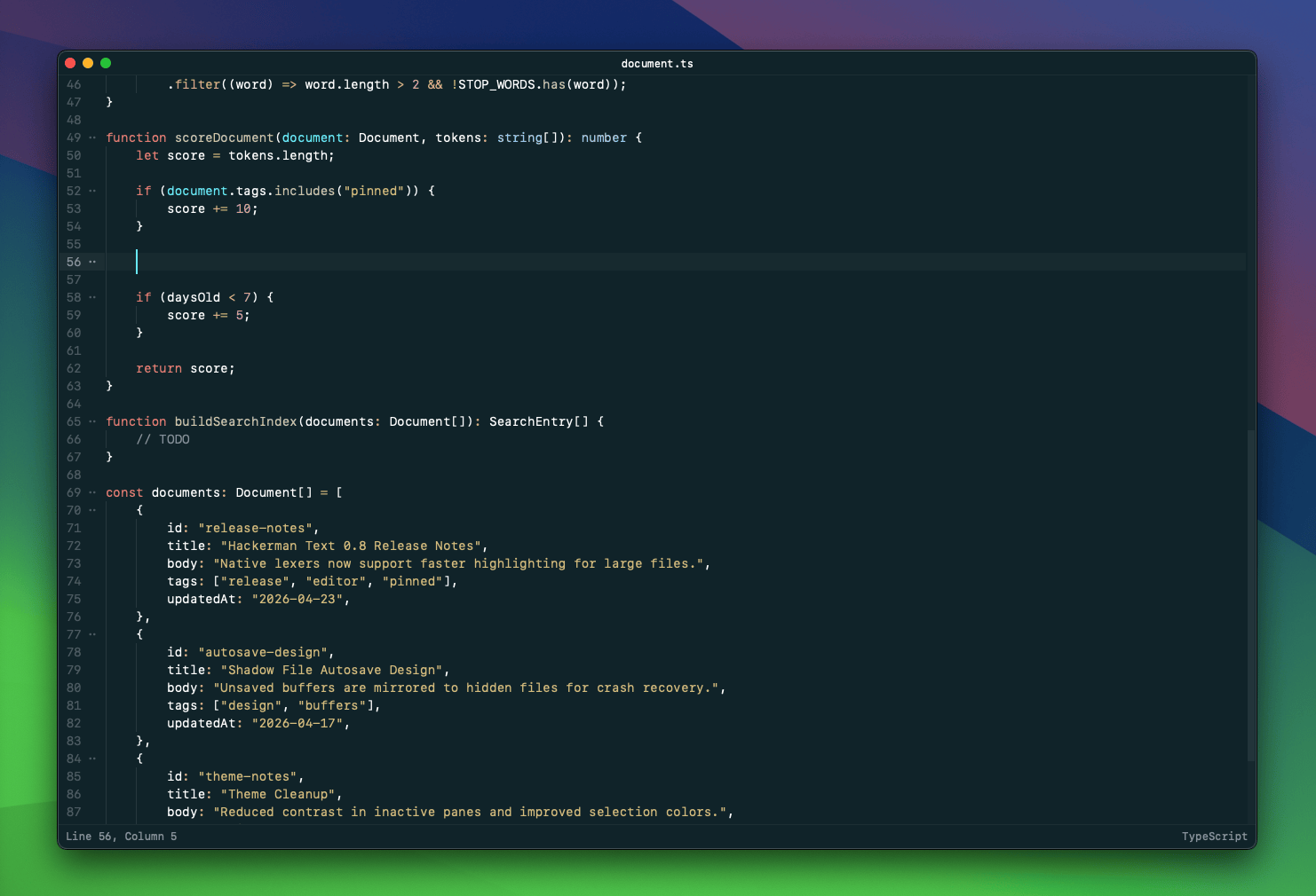 Code completion demo